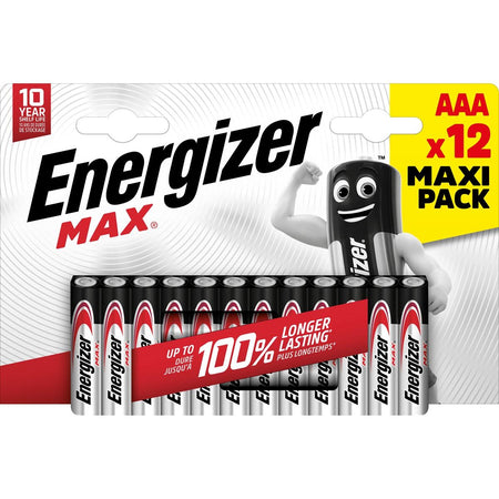 Energizer - Batterien Max AAA, Blister mit 12 Stück