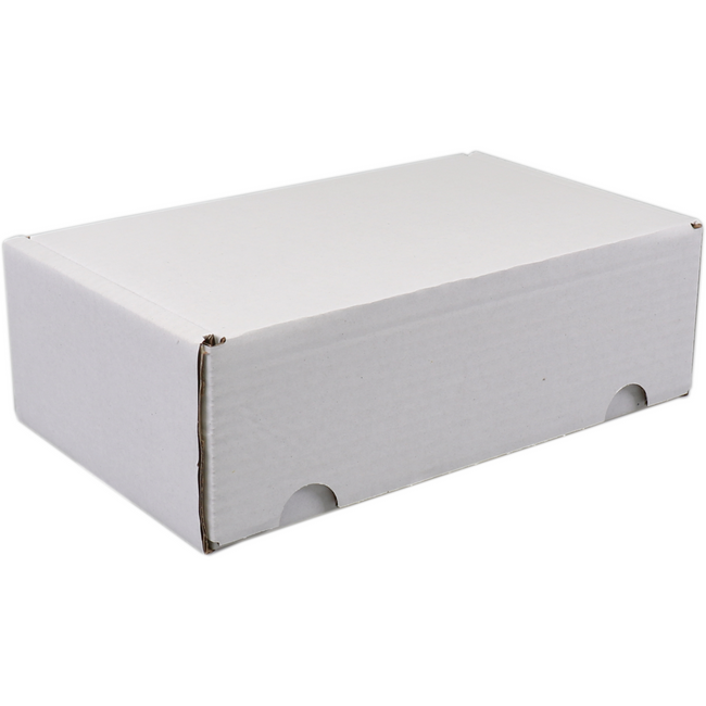 SendProof® - Postpaketkasten | Wellpappe | 130x210x70mm | gestanzt | weiß | 25 Stück