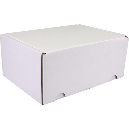 SendProof® - Postpakketdoos Golfkarton mit Blatt 210x160x95mm weiß
