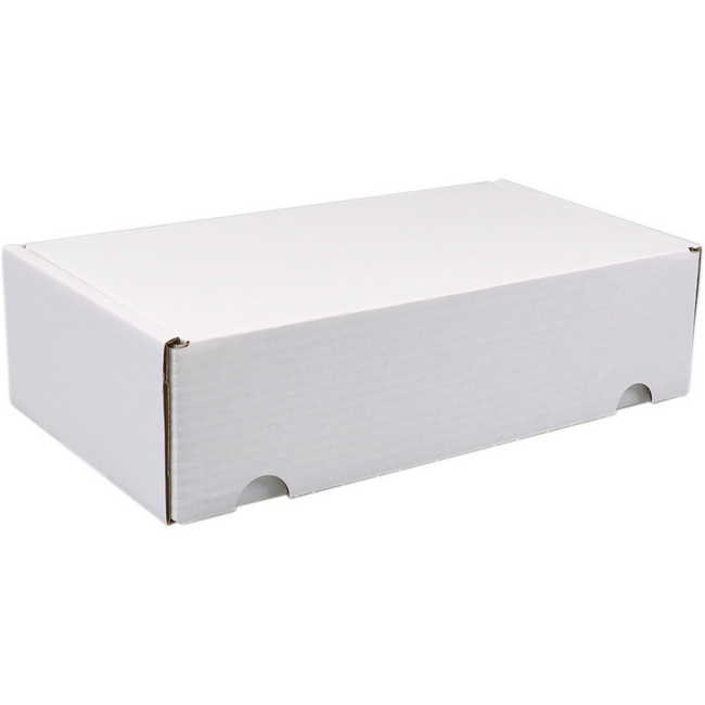 SendProof® - Postpaketkasten | Wellpappe | 190x280x70mm | gestanzt | weiß | 25 Stück