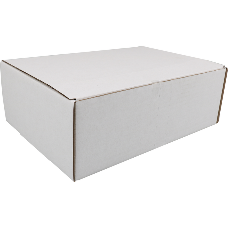 SendProof® - Postpaketkasten | Wellpappe | 302x215x105mm | gestanzt | weiß | 25 Stück