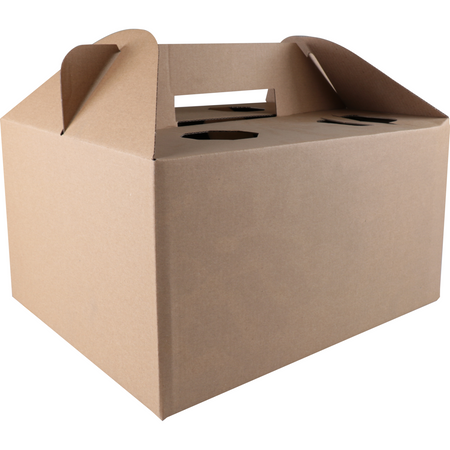 Klika - Essenslieferbox | Wellpappe | 33x26x17cm | braun | 15 Stück