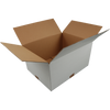 Klika - Amerikanische Faltschachtel | Wellpappe | 430x330x225mm | einzelne Welle | PFE | weiß | 25 Stück