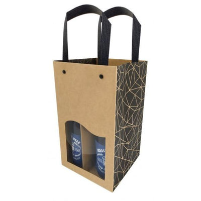 Bierverpackung, 4 Flaschen, ecru 150+150x260mm (10 Stück)