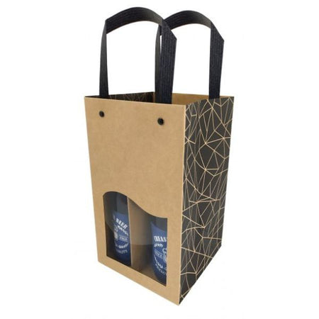 Bierverpackung, 4 Flaschen, ecru 150+150x260mm (10 Stück)