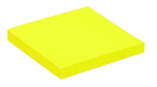 Quantore - Notizblock 76x76mm neongelb 100 | 6 Stück