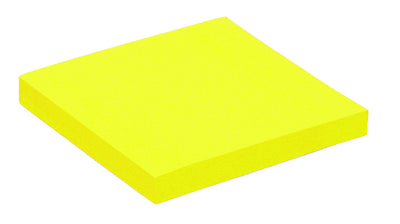 Quantore - Notizblock 76x76mm neongelb 100 | 6 Stück
