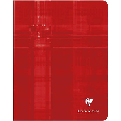 Clairefontaine – Metrisches Notizbuch, ft 16,5 x 21 cm, kariert 5x5 mm, rot