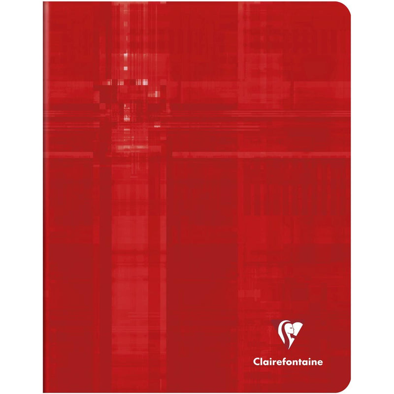 Clairefontaine – Metrisches Notizbuch, ft 16,5 x 21 cm, kariert 5x5 mm, rot