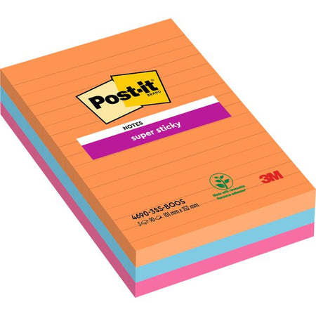Post-it - Notizblock 4690 super klebrig 101x152mm bngkk