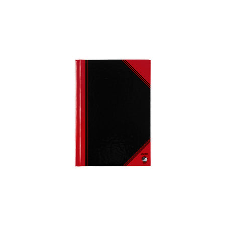 Bantex - Notizbuch schwarz/rot A6-Linie 70gr 96 Blatt | 144 Stück