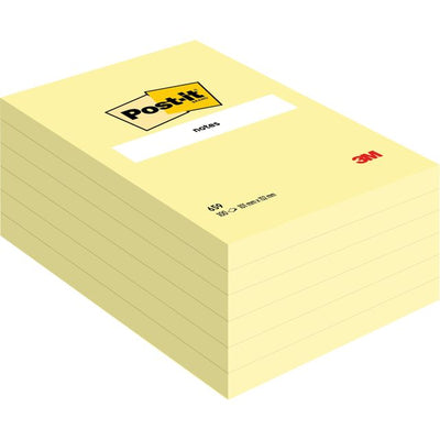 Post-it - Notizblock 659 102x152mm gelb
