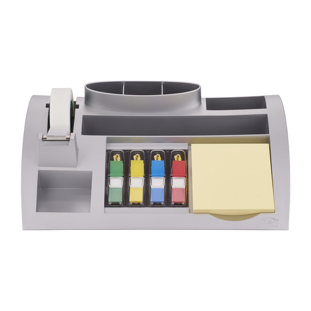 Bureau Organizer 3M Post-It C50 Silbergrau