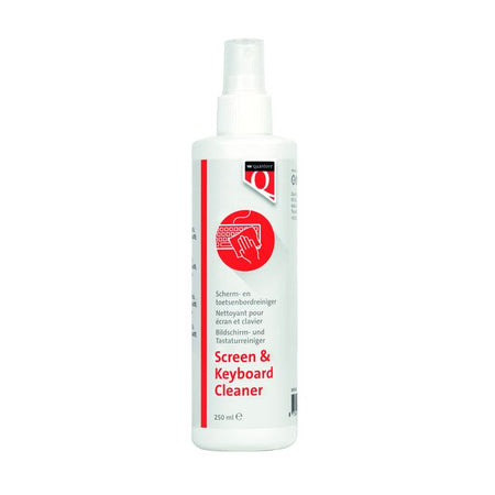 Quantore - Bildschirm-/Tastatur-Reinigungsspray 250 ml | 12 Stück