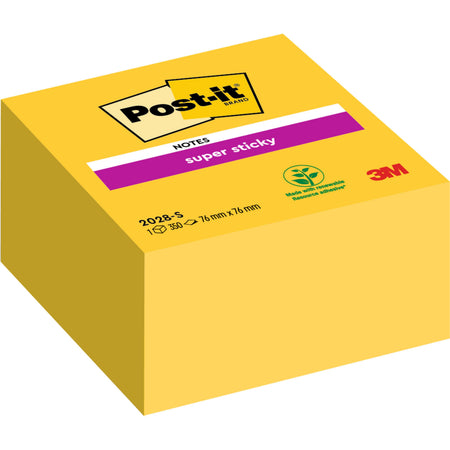 Post-it - Notizblock 2028 super klebrig 76x76mm gl. | 12 Stück