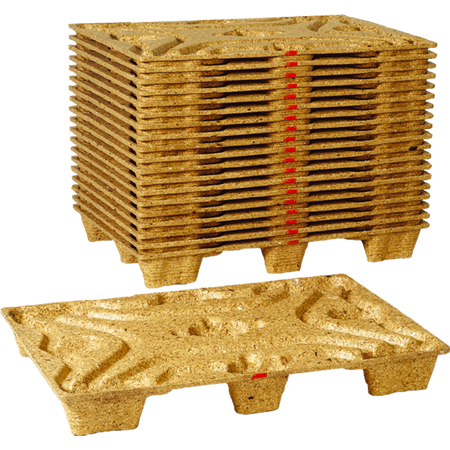 Pressholz - Holzfaserpalette | Holz | 120x80x13,5cm | braun | 1 Stk