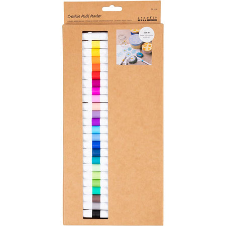 Creativ Company – Multimarker 4 mm, Set mit 24 Farben
