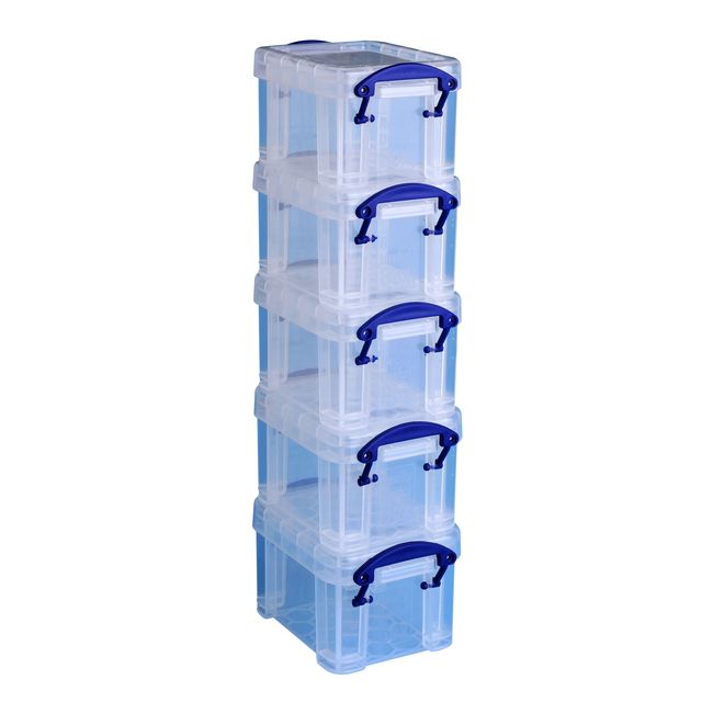 Wirklich nützlich - Aufbewahrungsbox 0,14 Liter 90x65x55mm 5 Stück
