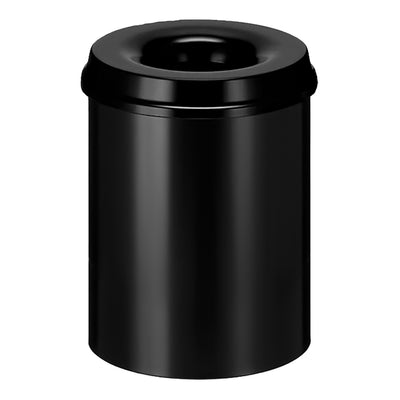 V-Teil - Papierkorb mit Flammensperre Vepabins 15 Liter 26cm schwarz
