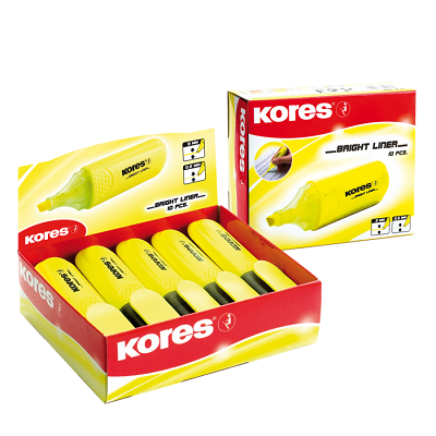 Klika -  Textmarker fluor geel beitelpunt 5mm