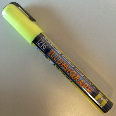 Klika - ZIG Illumigraph PMA-510 Kreidemarker gelb 50 Stück