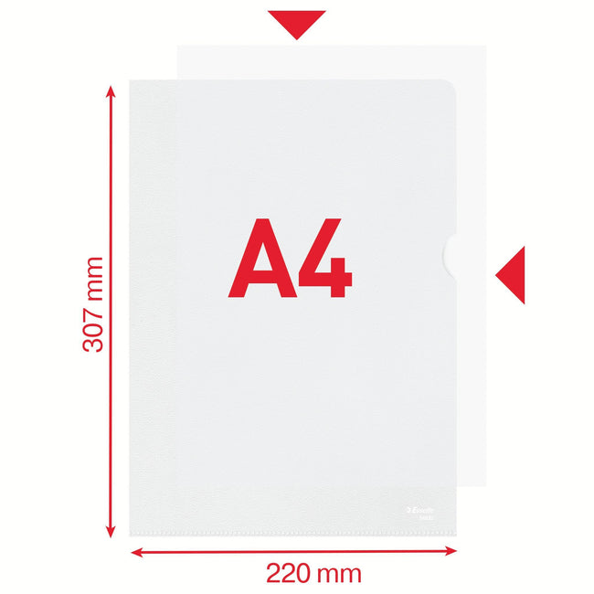 Esselte -  L-map  standaard copy safe pp a4 tr