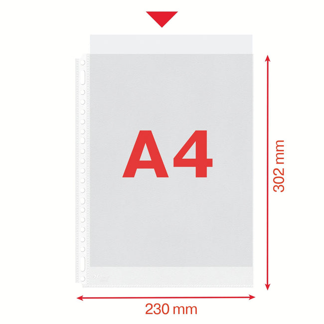 Esselte -  56415 sheet protector 210 x 297 mm (A4) Polypropyleen (PP), Gerecycleerd plastic 100 stuk(s)