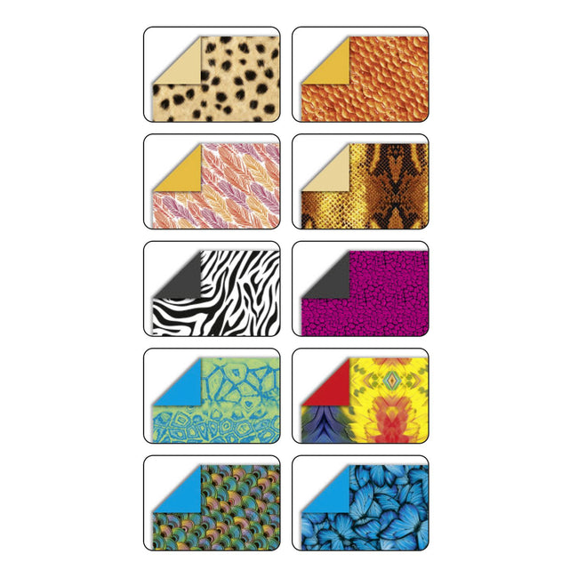 Folia Paper -  Vouwblaadjes folia 80gr 15x15cm 50v 2z wildlife | 140 stuks
