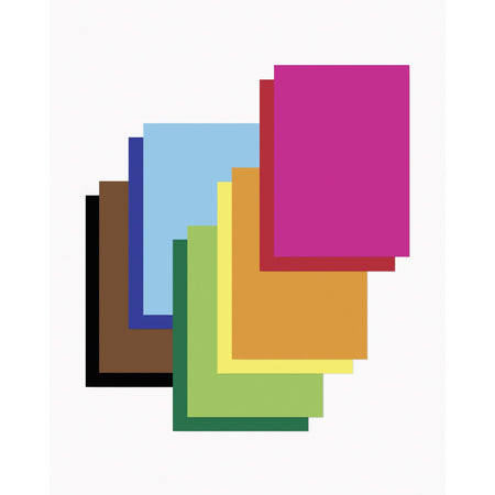 Folia Paper -  Etalagekarton Folia 1-zijdig 48x68cm 380gr nr125 geel | 10 stuks