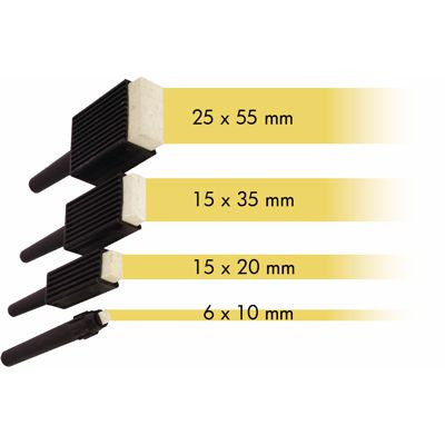 Klika - Plekolit Stiftebehälter schwarz - 4 Stifte breit, 4 Stück