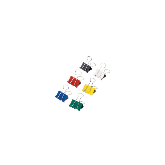 Maul -  Papierklem 215 foldback 19mm capaciteit 7mm assorti 12 stuks