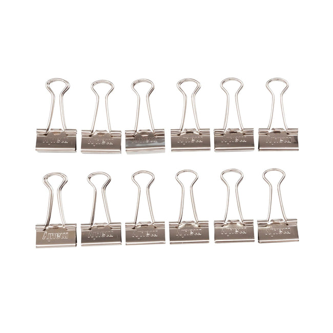Maul -  Papierklem  215 foldback 19mm cap 7mm zi | 24 stuks