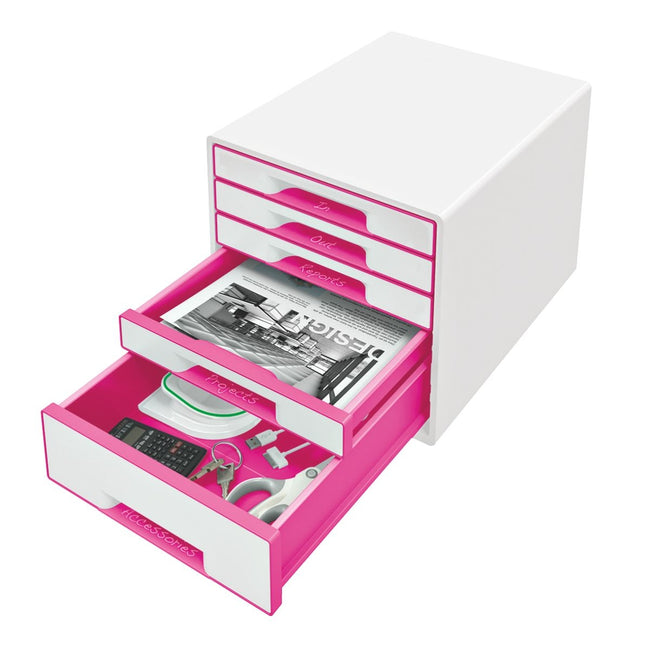 Leitz -  52142023 bureaulade-organizer Kunststof Roze, Wit