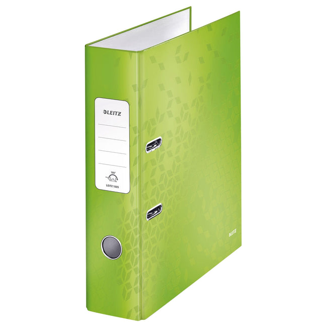 Leitz -  Ordner  wow 180° gelamineerd 80mm a4 groen