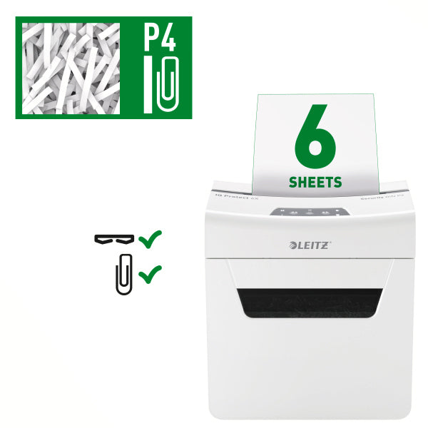 Leitz -  80900000 papiervernietiger 55 dB Grijs, Wit