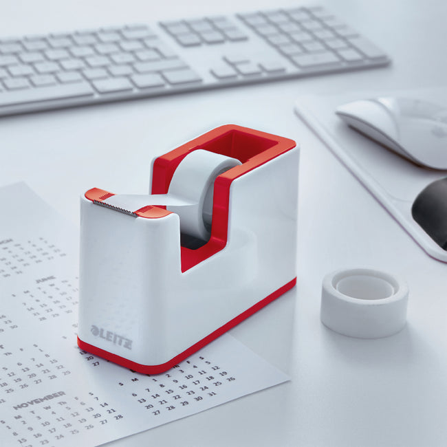 Leitz -  Plakbandhouder  wow wit/rood