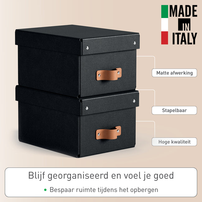 Leitz -  Opbergdoos  puro deksel 7 liter set van 2 zw