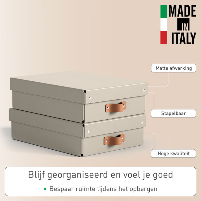 Leitz -  Opbergdoos  puro deksel 8 liter set van 2 bg