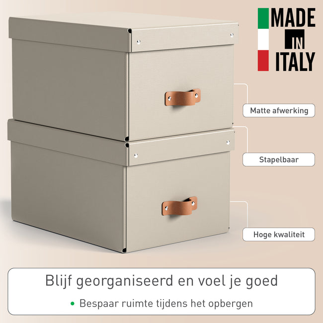 Leitz -  Opbergdoos  puro deksel 17 liter set van 2 bg