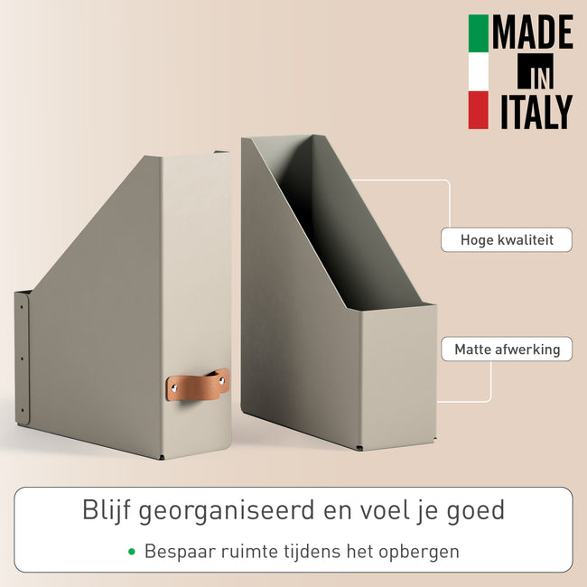 Leitz -  Tijdschriftencassette  puro set van 2 beige