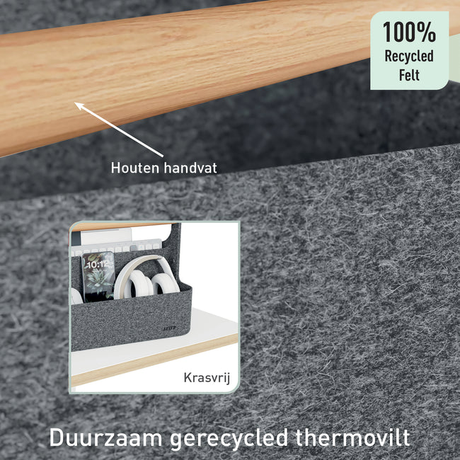 Leitz -  Bureau organizer  draagbaar donkergrijs