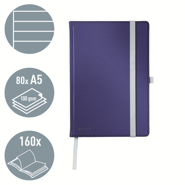 Leitz -  44851069 schrijfblok schrift A5 80 vel Blauw