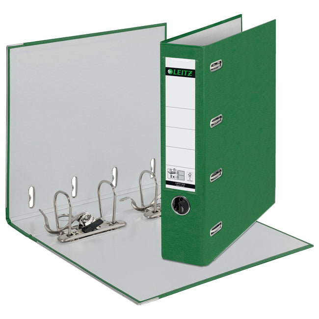 Leitz -  Ordner  a4 80mm pp bank 2mech groen