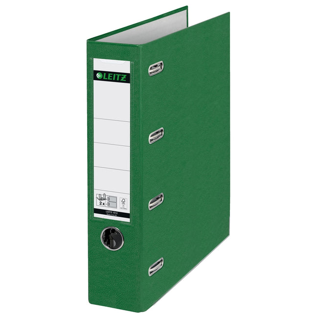 Leitz -  Ordner  a4 80mm pp bank 2mech groen