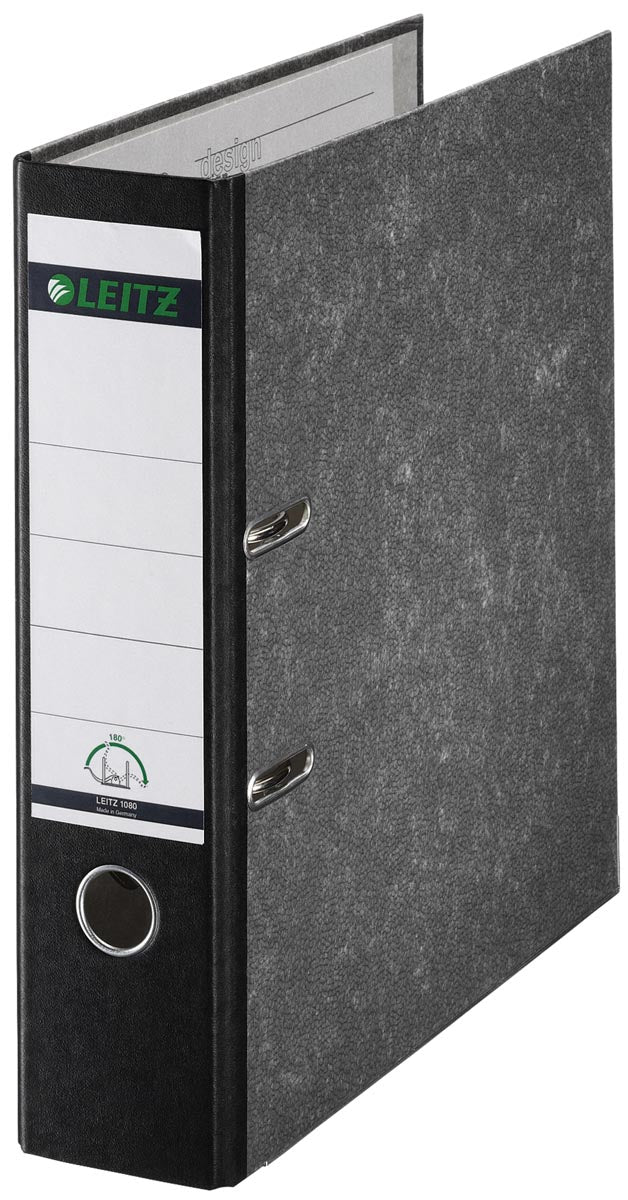 Leitz -  Ordner  1080 180° 80mm karton a4 zwart