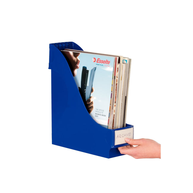 Leitz -  Tijdschriftencassette  extra breed blauw | 8 stuks