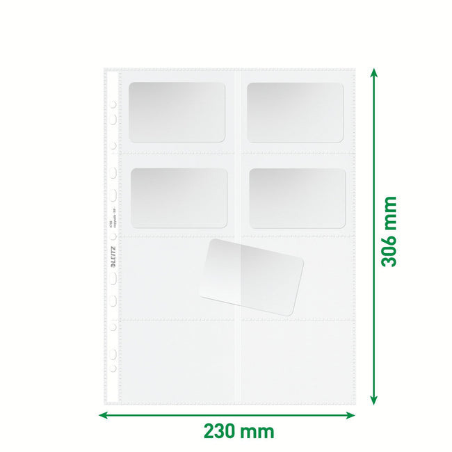 Leitz -  Showtas  premium visitekrt pp a4 glashelder | 10 stuks