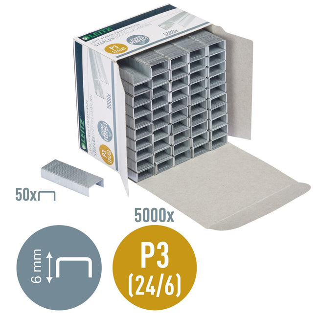 Leitz -  Nieten  p3 24/6 5000st | 10 stuks