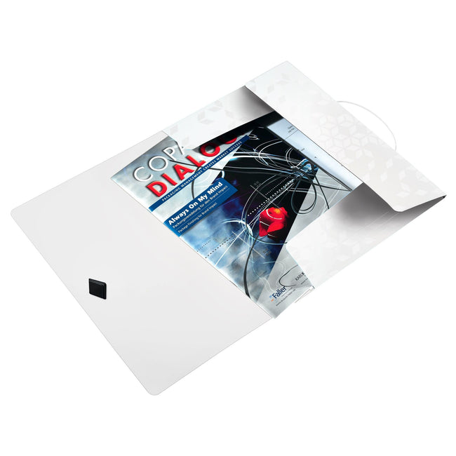 Leitz -  Elastomap  wow a4 3 klep pp wit | 10 stuks