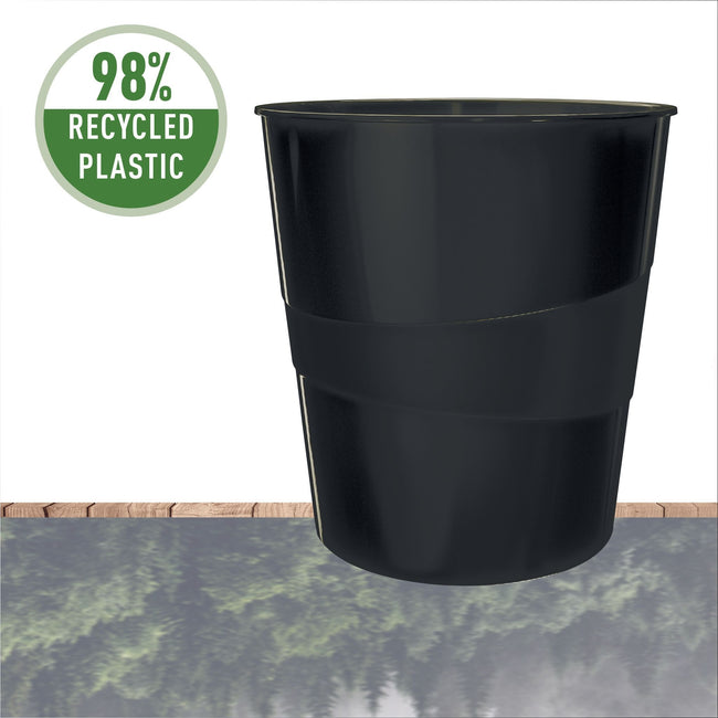 Leitz -  Papierbak  recycle 15 liter zwart | 108 stuks